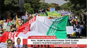 İRAN, TRUMP’IN DEKLARASYONUNA TEPKİ OLARAK KUDÜS’Ü FİLİSTİN’İN BAŞKENTİ OLARAK TANIDI