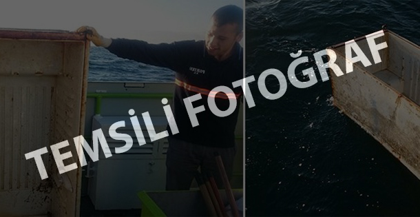 Denizden buzdolabı çıktı