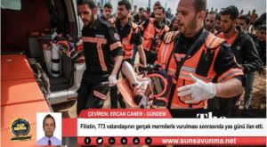 Filistin, 773 vatandaşının gerçek mermilerle vurulması sonrasında yas günü ilan etti.