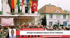 Solingen Kundaklama Olayının 25’inci Yıldönümü