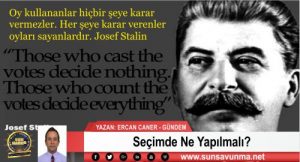 Seçimde Ne Yapılmalı?