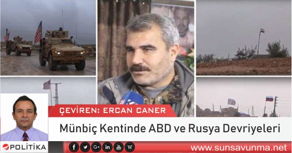 Münbiç Kentinde ABD ve Rusya Devriyeleri