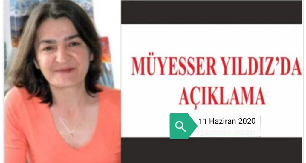 Müyesser Yıldız’dan Açıklama