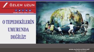 O TEPEDEKİLERİN UMURUNDA DEĞİLİZ!