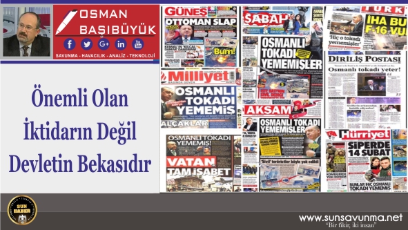 Önemli Olan İktidarın Değil Devletin Bekasıdır