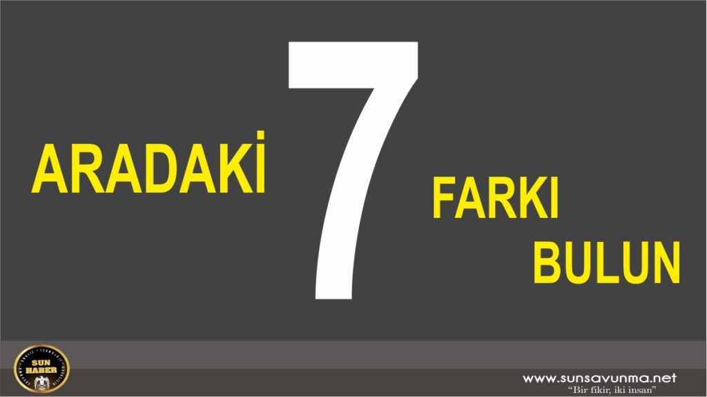 ARADAKİ YEDİ FARKI BULUN