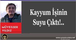 Kayyum İşinin Suyu Çıktı!..