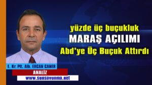 Yüzde Üç Buçukluk Maraş Açılımı ABD’ye Üç Buçuk Attırdı