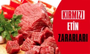 Kırmızı Etin Zararları