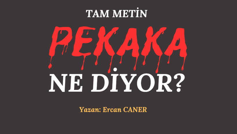 PEKAKA NE DİYOR?
