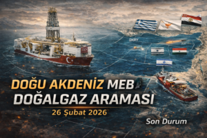 Türkiye’nin Doğu Akdeniz MEB’de Doğalgaz Aramasında Son Tablo