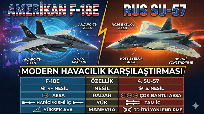 F/A-18 Super Hornet vs Sukhoi Su-57: Dijital Düello